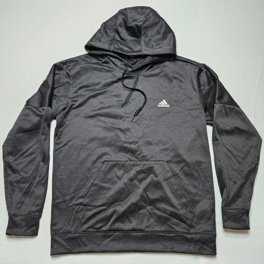 adidas Black Pullover Hoodie with‎ Logo